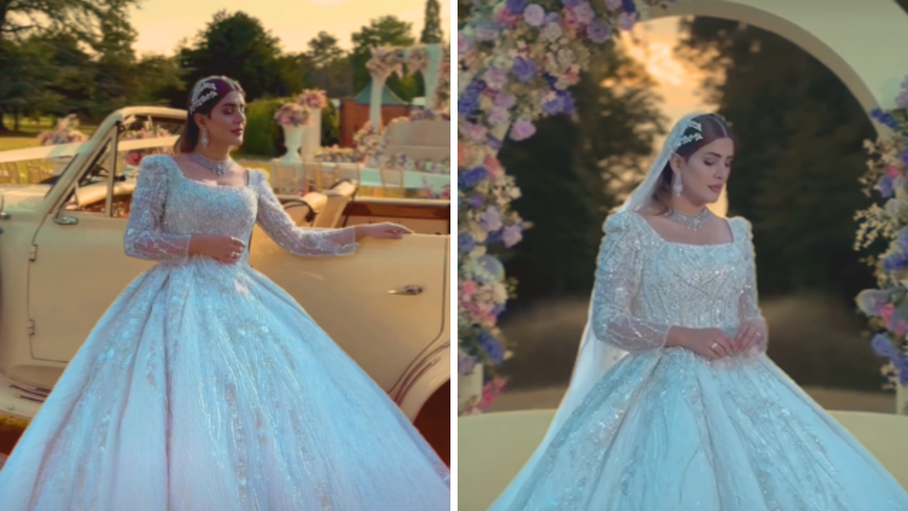 Kubra Khan Stuns in Viral White Wedding Bridal Attire